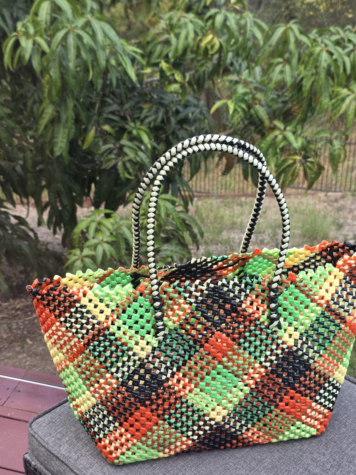 Handmade Multicoloured Bag/Basket