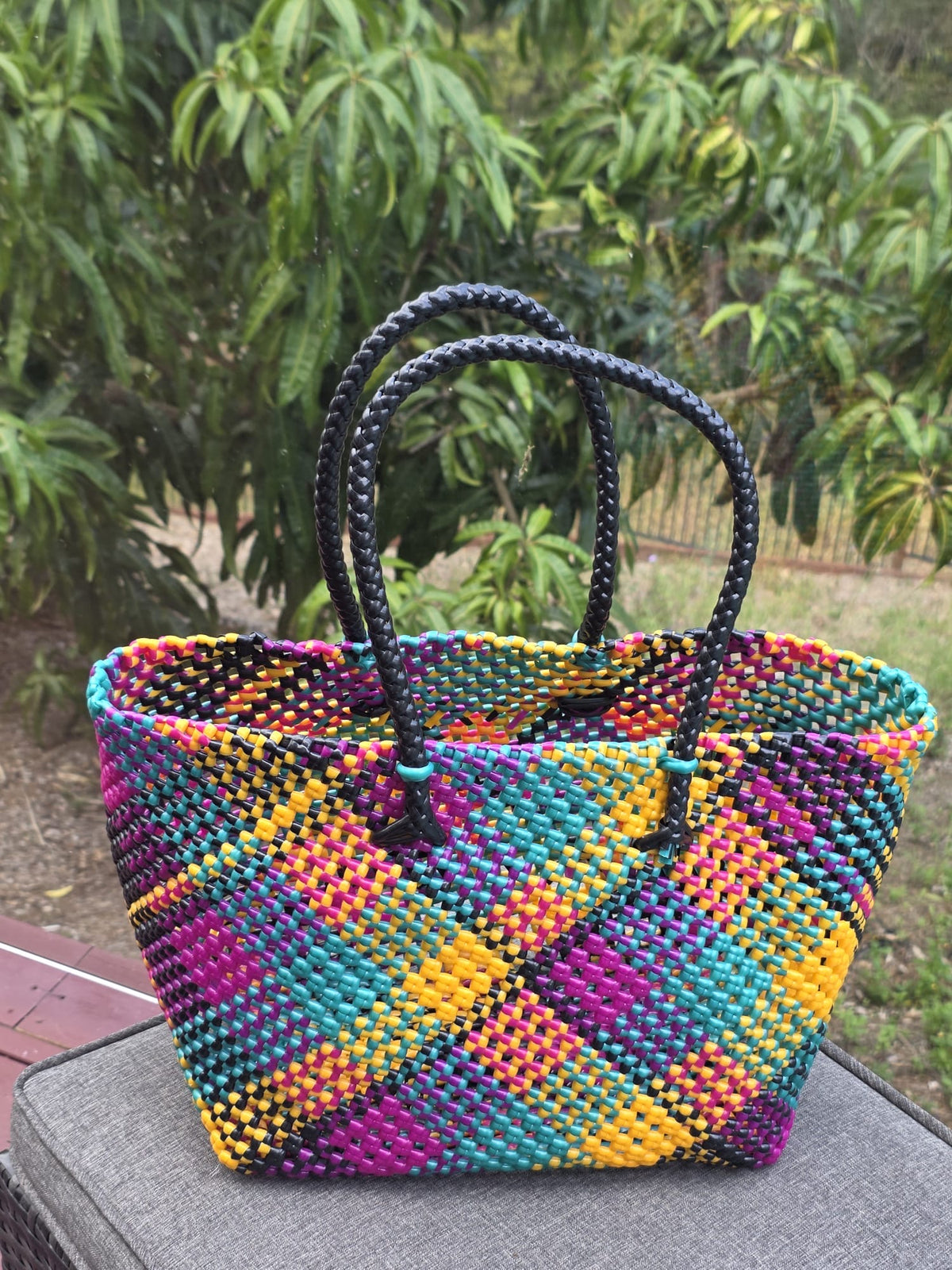 Handmade Multicoloured Bag/Basket