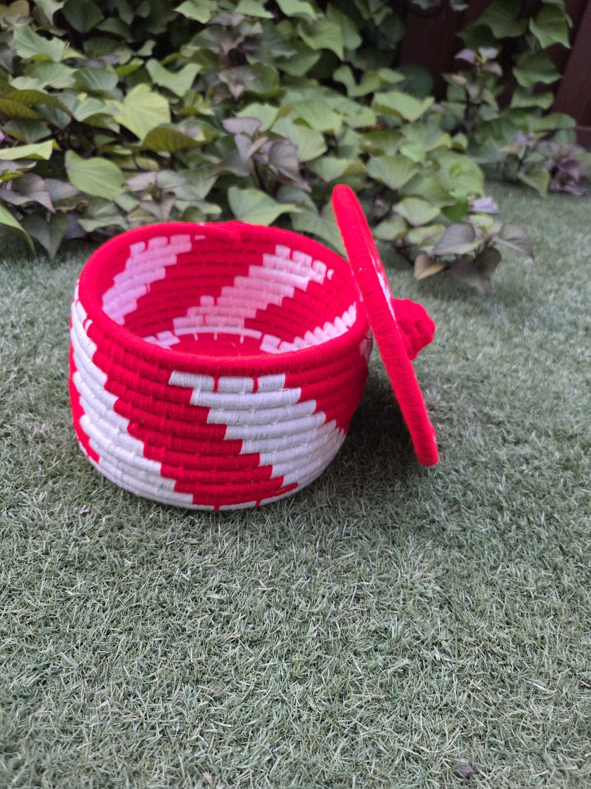 Traditional Handmade Punjabi Sheeku Round Bowl | Woven Decorative Basket