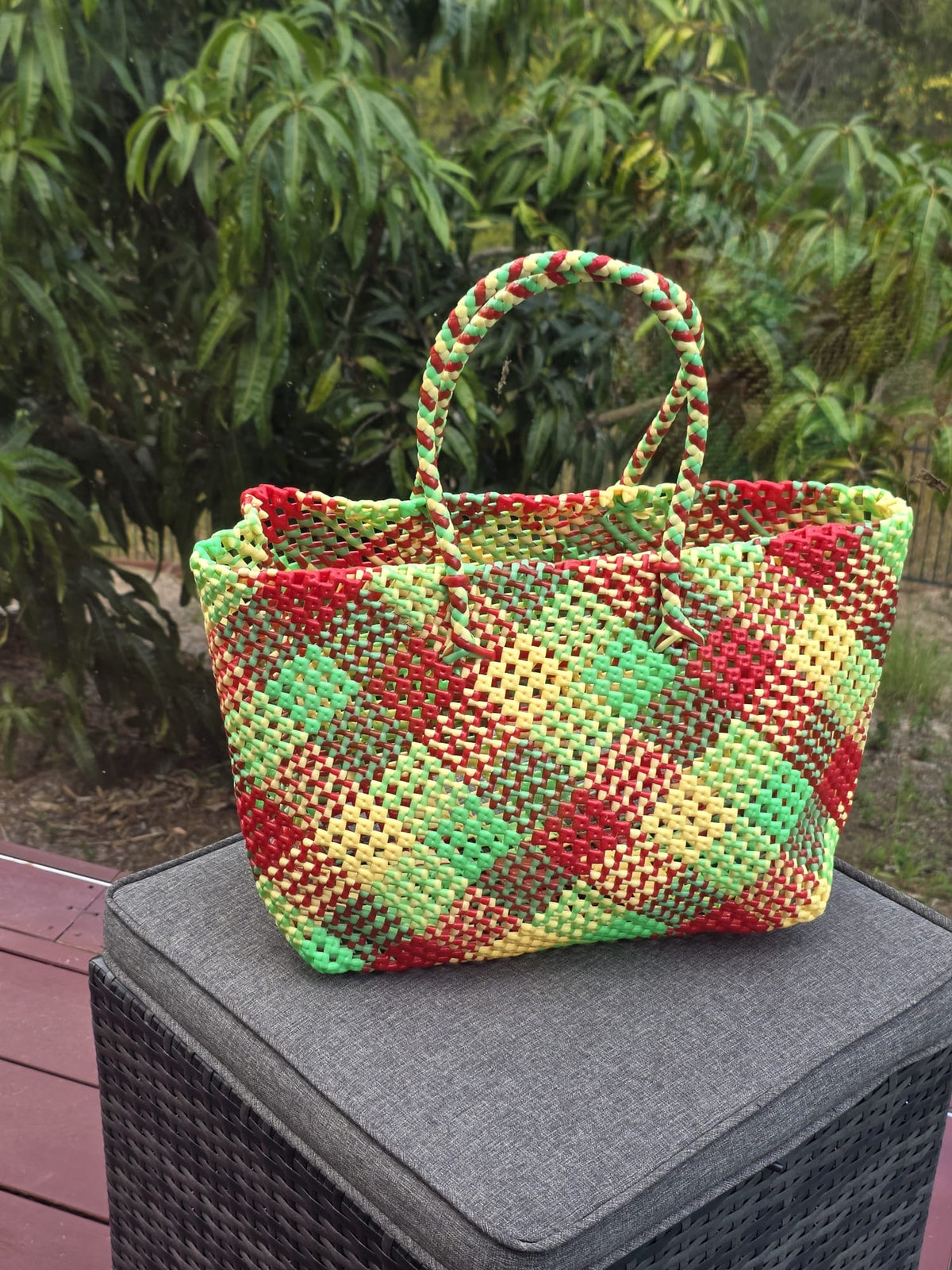 Handmade Multicoloured Bag/Basket